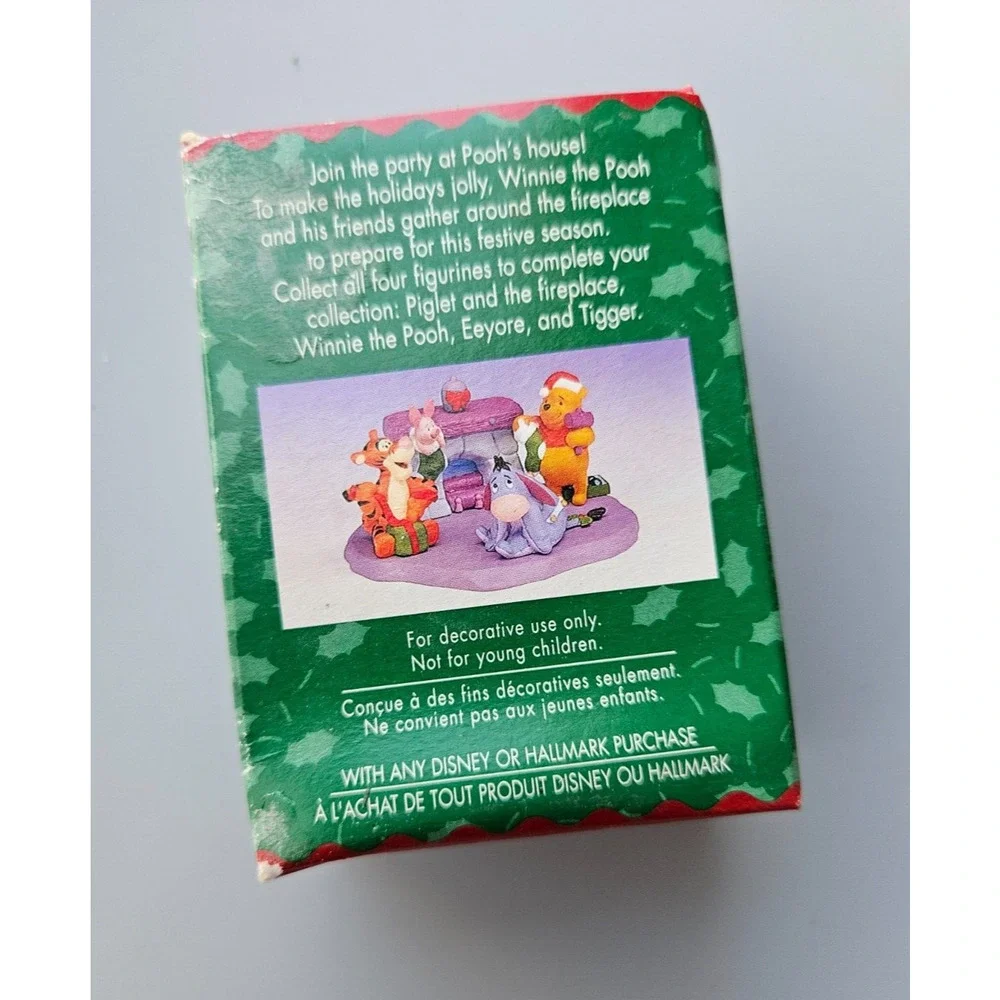 Hallmark Merry Miniature Figurines Winnie, Tiger and Eeyore Pooh's House Series